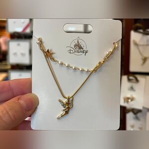 Disney Parks Tinker Bell Gold Necklace